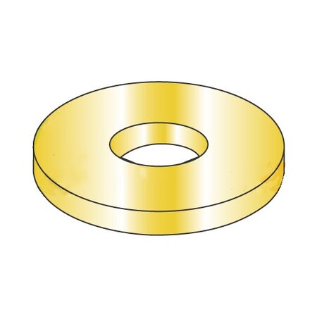 Newport Fasteners Flat Washer, For Screw Size 3/8" , Steel Cadmium Yellow Finish, 5000 PK 939700